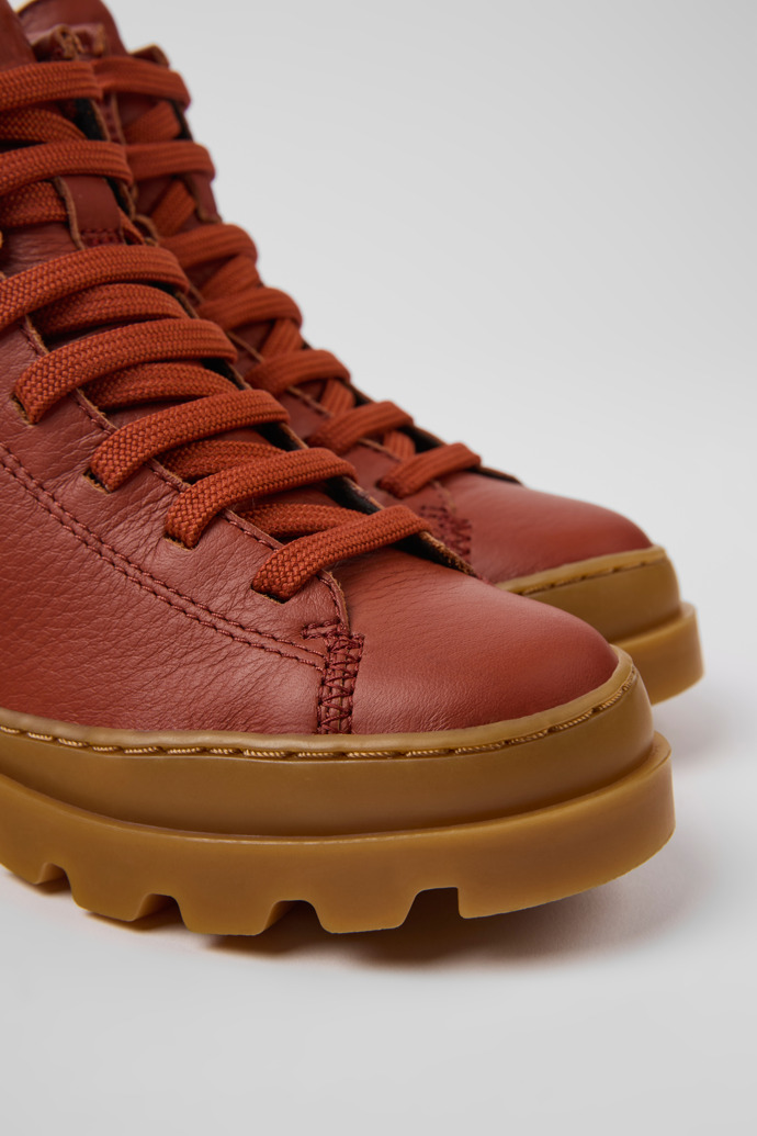 Neu Eingetroffen Camper Brutus - Rote Kinderstiefelette aus Leder