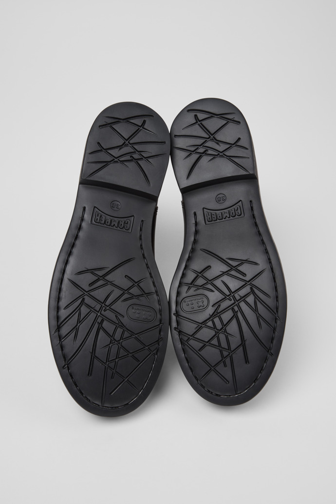Neu Eingetroffen Camper Dean - Schwarze und rosa Lederstiefeletten für Damen.