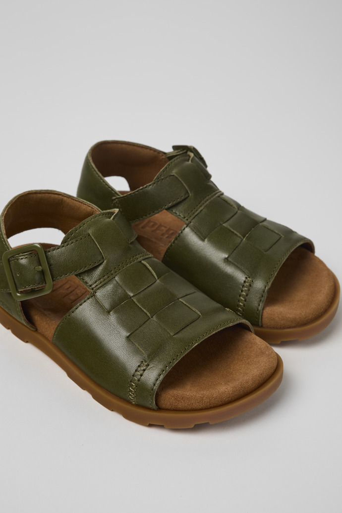 Neu Eingetroffen Camper Brutus Sandal - Grüne Ledersandalen