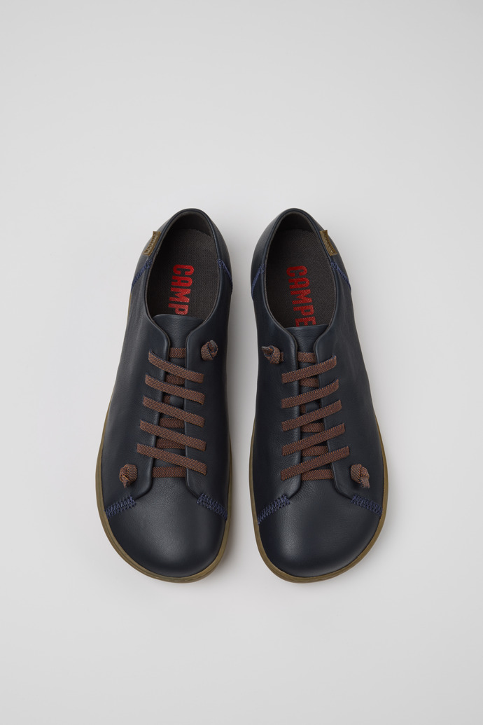Neu Eingetroffen Camper Peu - Blauer Herrenschuh aus Leder.