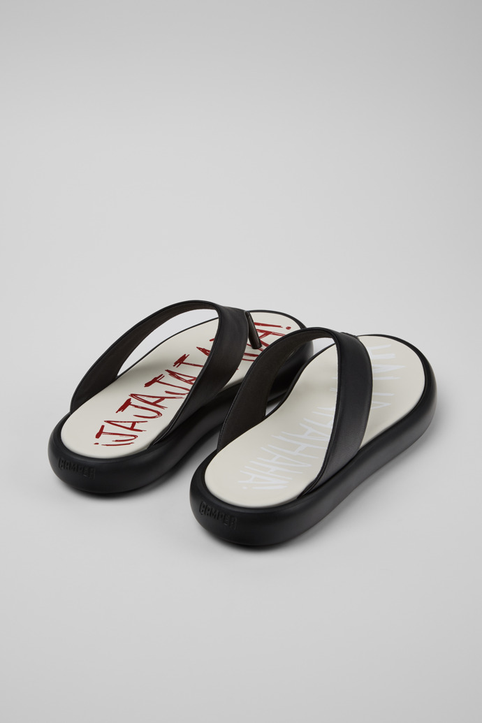 Neu Eingetroffen Camper Twins - Schwarze Ledersandale für Herren.