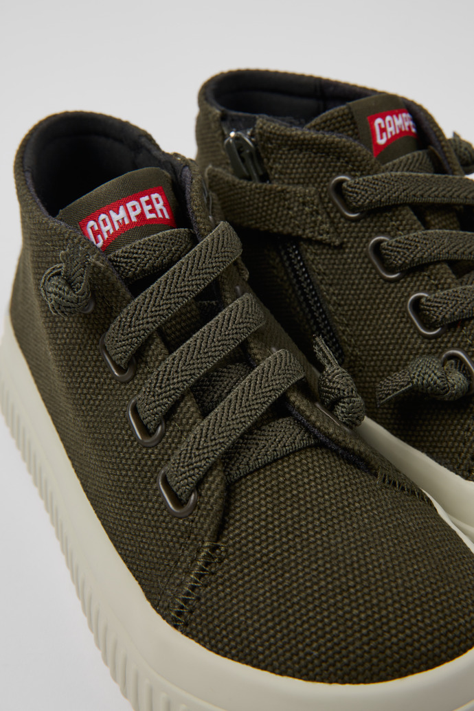 Neu Eingetroffen Camper Peu Roda - Grüner Kindersneaker aus Textil