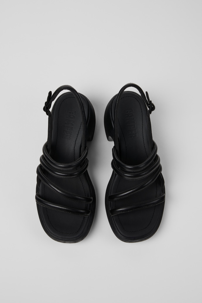 Neu Eingetroffen Camper Thelma Sandal - Schwarze Ledersandale für Damen.