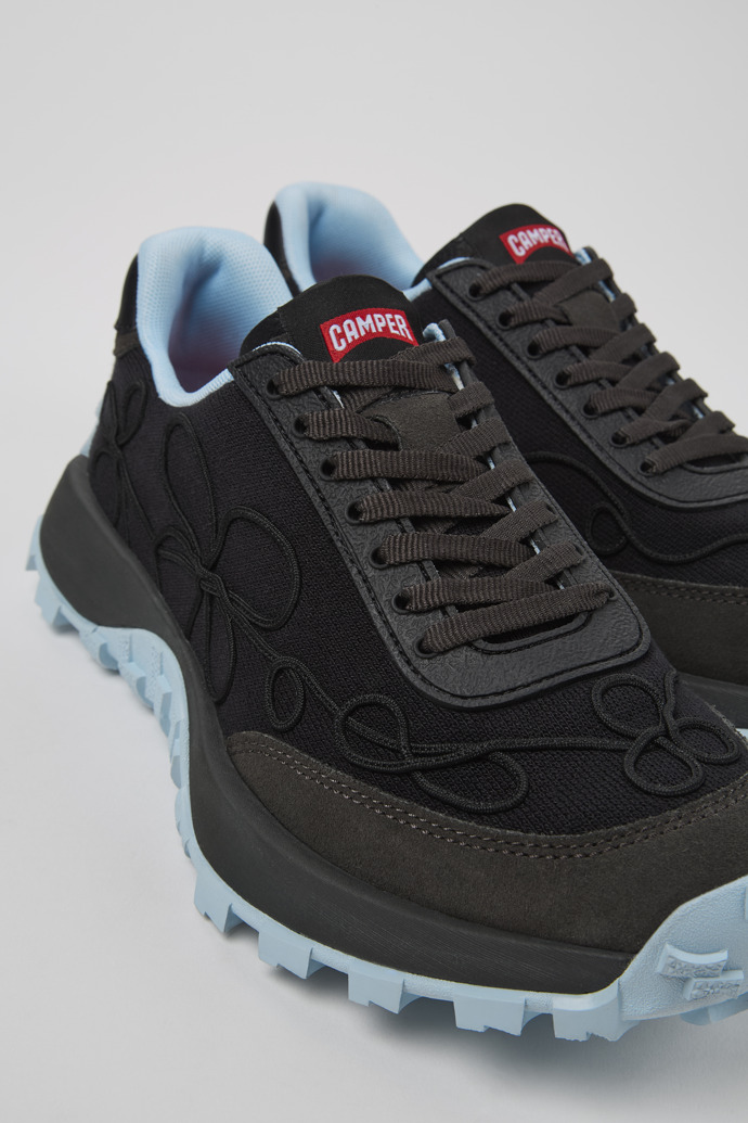 Neu Eingetroffen Camper Drift Trail VIBRAM - Schwarzer Damensneaker aus Nubukleder und Textil