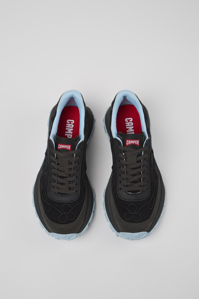 Neu Eingetroffen Camper Drift Trail VIBRAM - Schwarzer Damensneaker aus Nubukleder und Textil