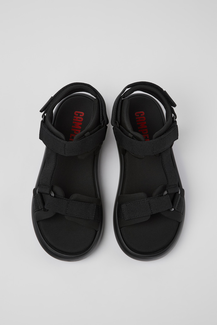 Neu Eingetroffen Camper Pelotas Flota - Schwarze Herrensandalen aus Textil