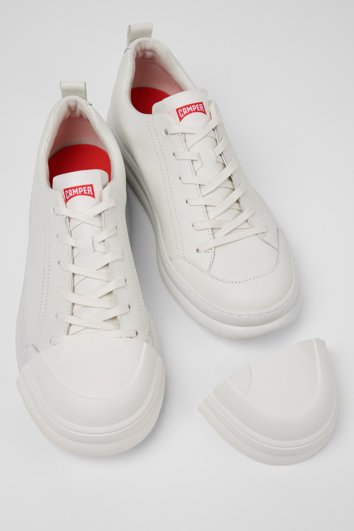 Neu Eingetroffen Camper Junction Runner Toe Caps - Zehenaufsätze aus Gummi in Weiß