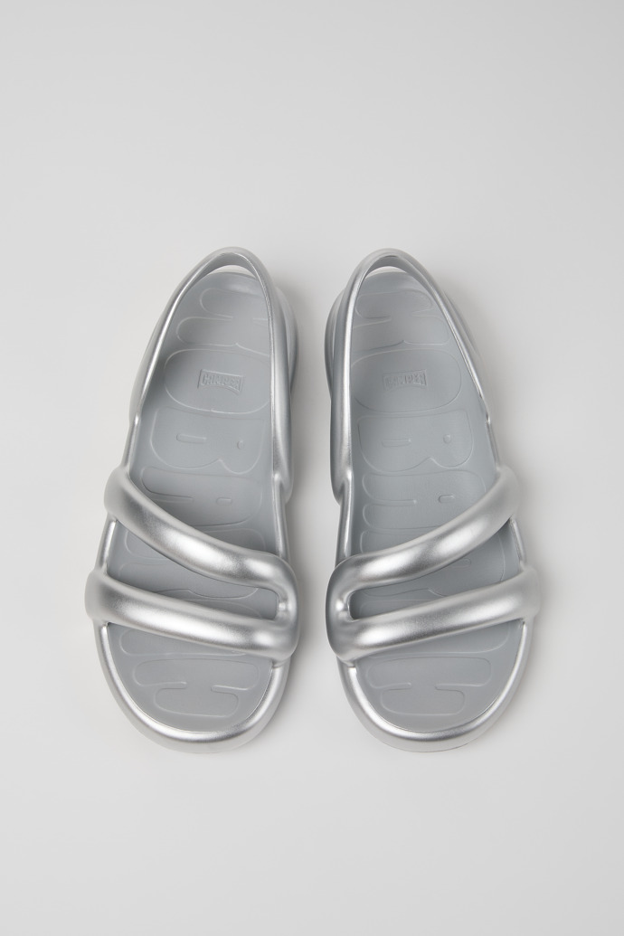 Neu Eingetroffen Camper Kobarah Flat - Silberne Sandalen.