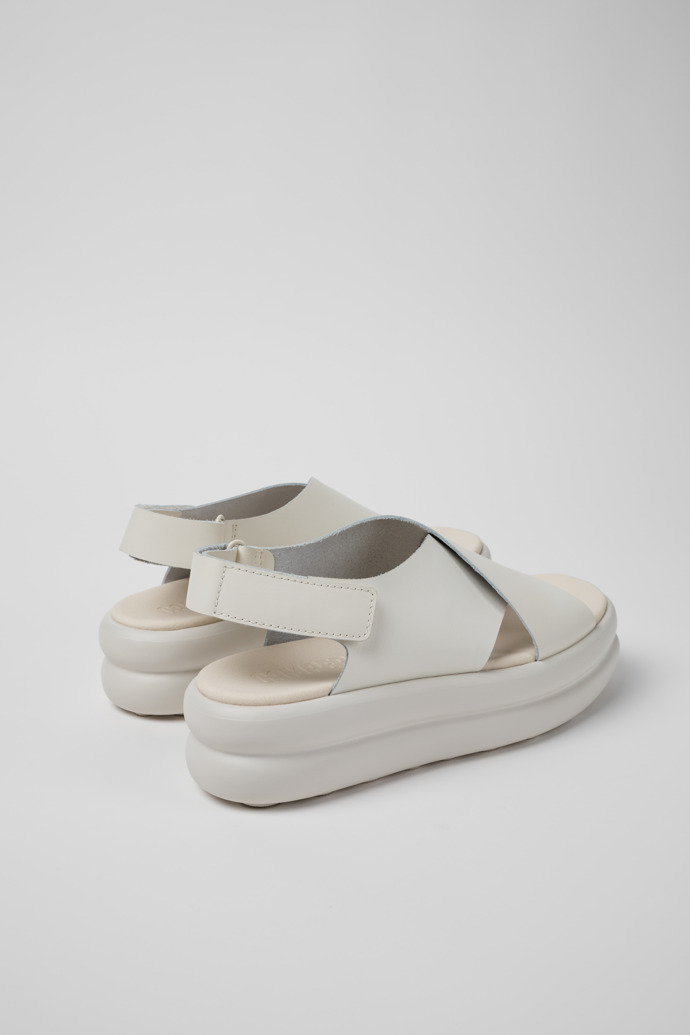 Neu Eingetroffen Camper Pelotas Flota Up - Weiße Ledersandalen für Damen.