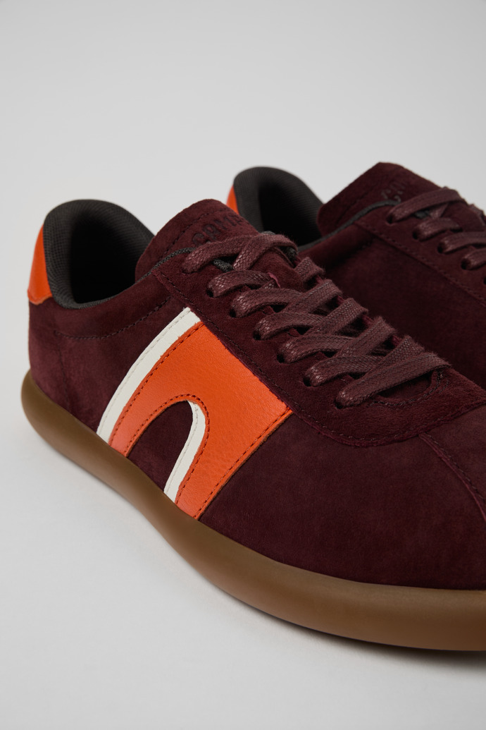 Neu Eingetroffen Camper Pelotas Soller - Weinroter Damensneaker aus Nubukleder/Leder