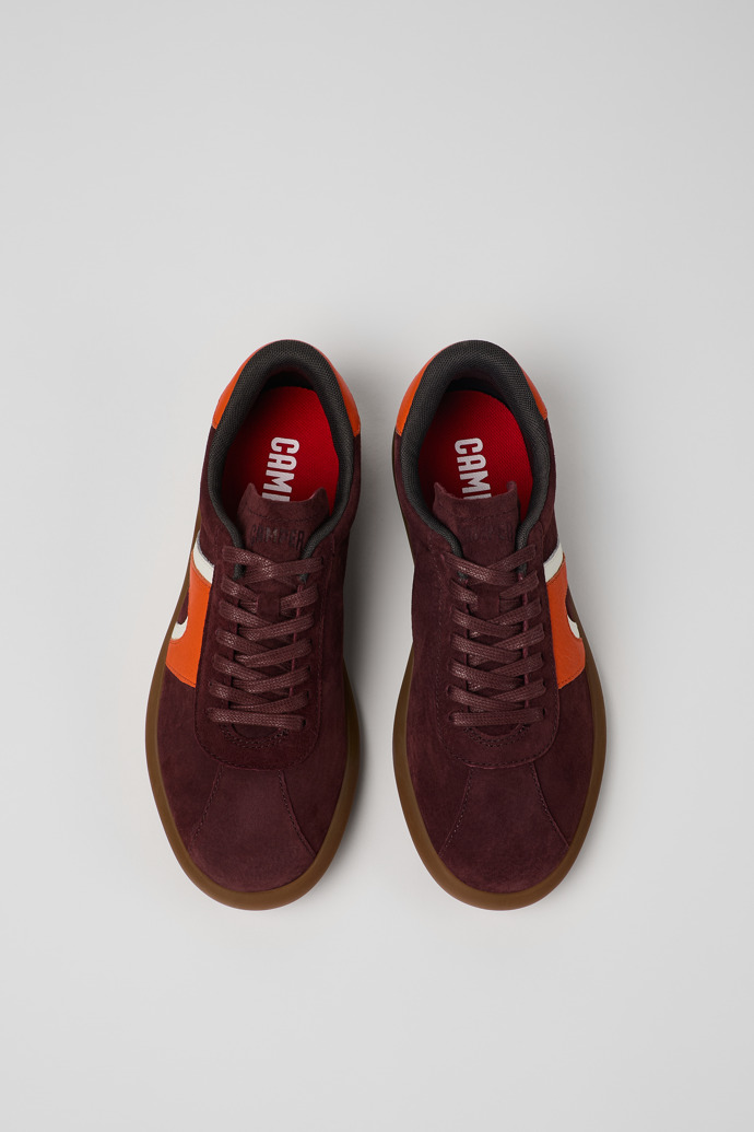 Neu Eingetroffen Camper Pelotas Soller - Weinroter Damensneaker aus Nubukleder/Leder