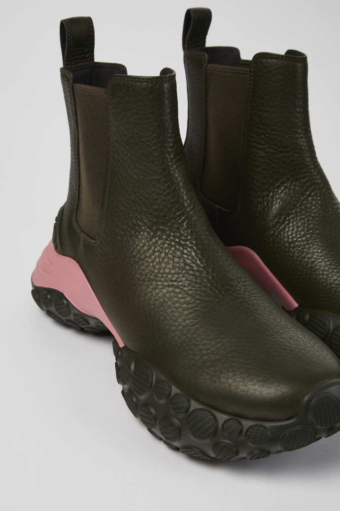 Neu Eingetroffen Camper Pelotas Mars - Grüne Stiefelette aus verantwortungsvollem Leder