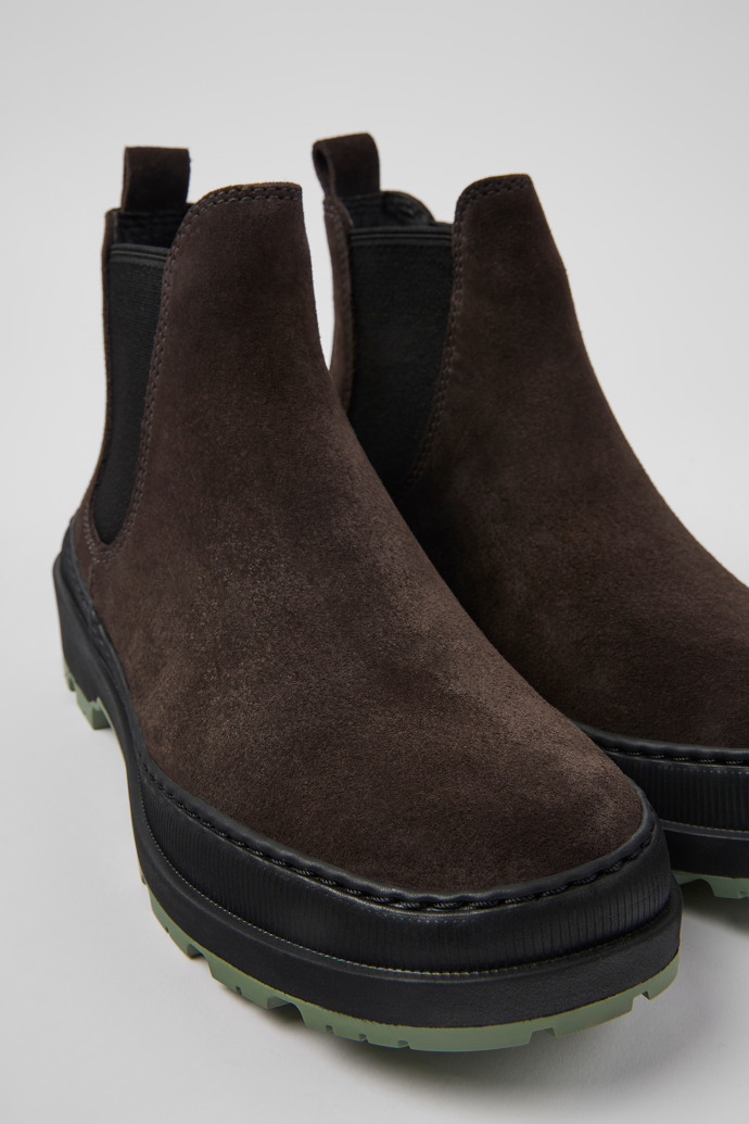 Neu Eingetroffen Camper Brutus Trek MICHELIN - Graue Damenstiefelette aus Nubukleder