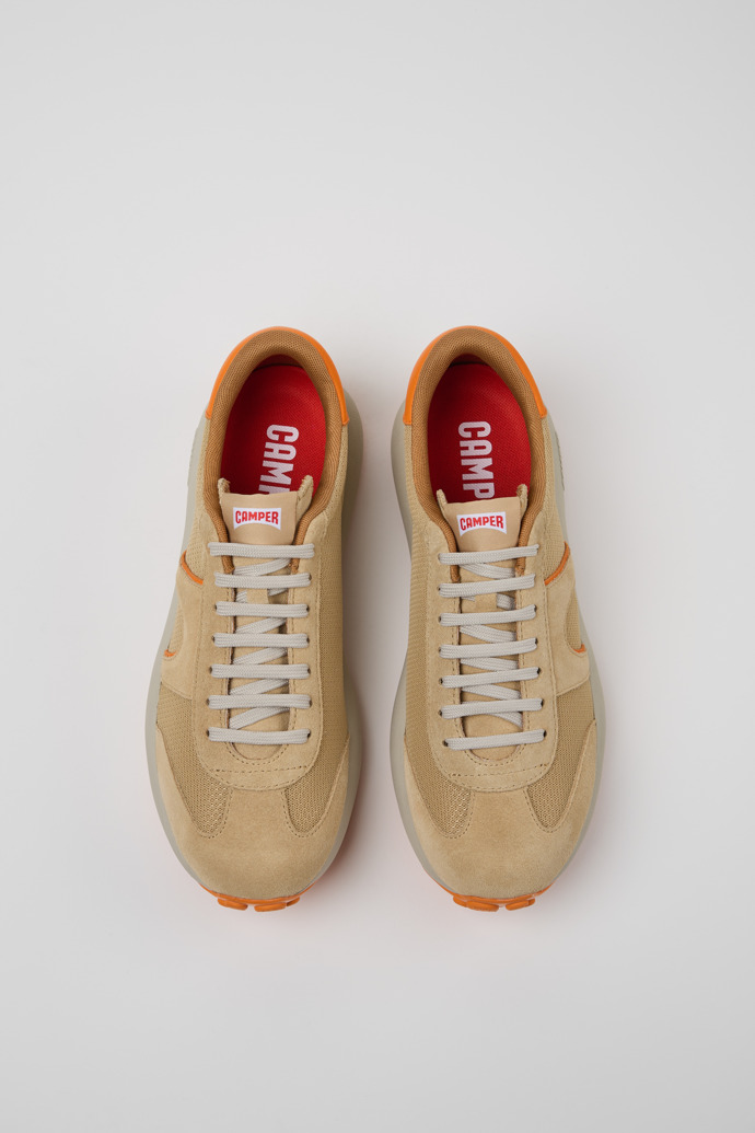 Neu Eingetroffen Camper Pelotas Athens - Mehrfarbiger Herrensneaker aus Recycling-PET und Nubukleder.