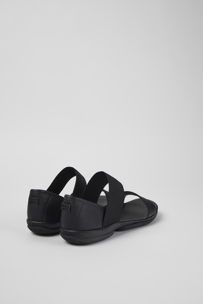 Neu Eingetroffen Camper Right - Schwarzer Damensandale aus Leder.