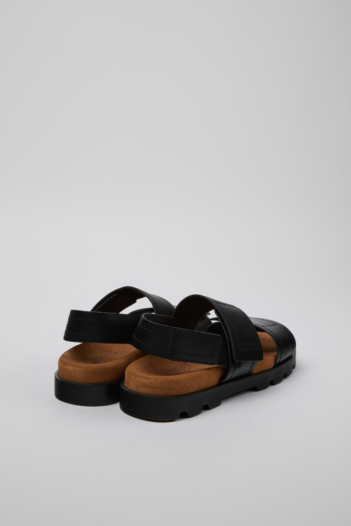 Neu Eingetroffen Camper Brutus Sandal - Schwarze Ledersandale für Damen.