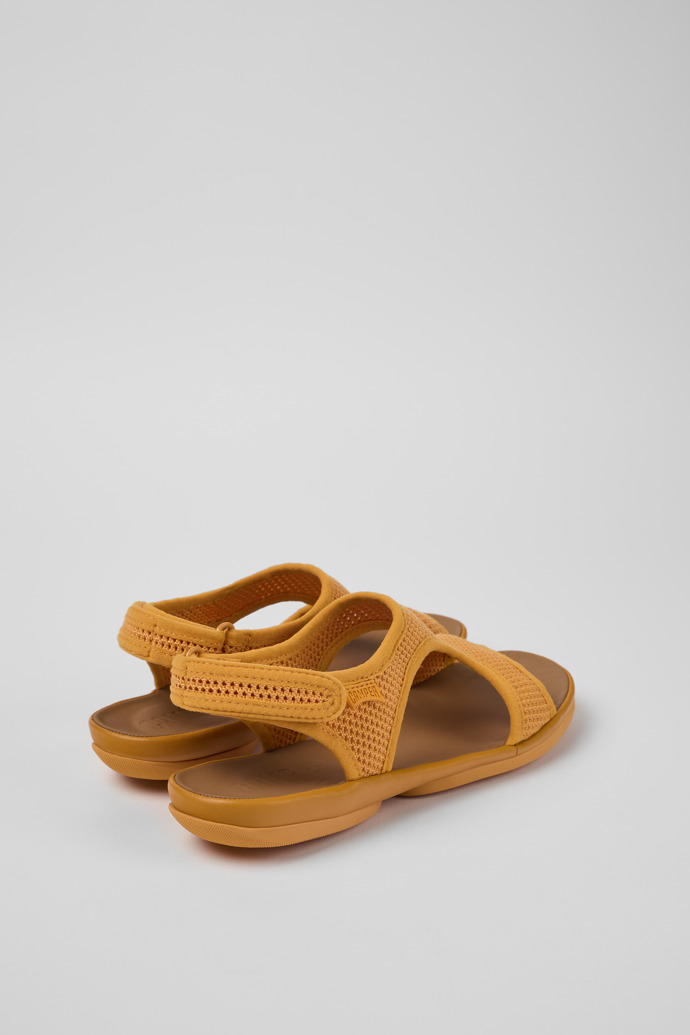 Neu Eingetroffen Camper Right - Orange Damensandalen aus Textil/Leder