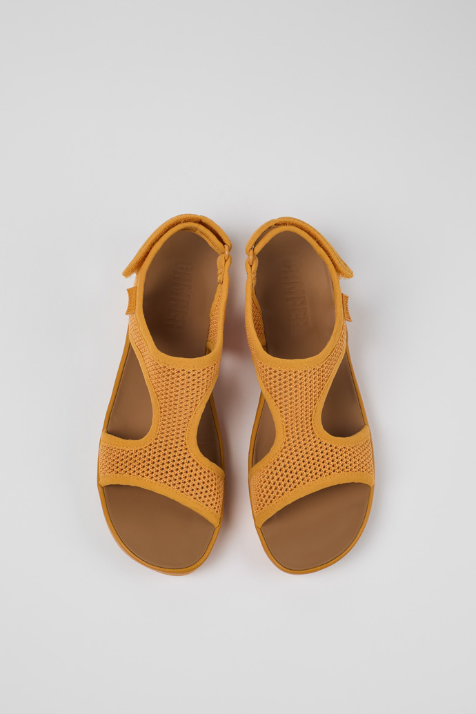 Neu Eingetroffen Camper Right - Orange Damensandalen aus Textil/Leder