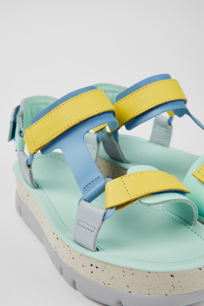 Neu Eingetroffen Camper Oruga Up - Mehrfarbige Ledersandalen für Damen