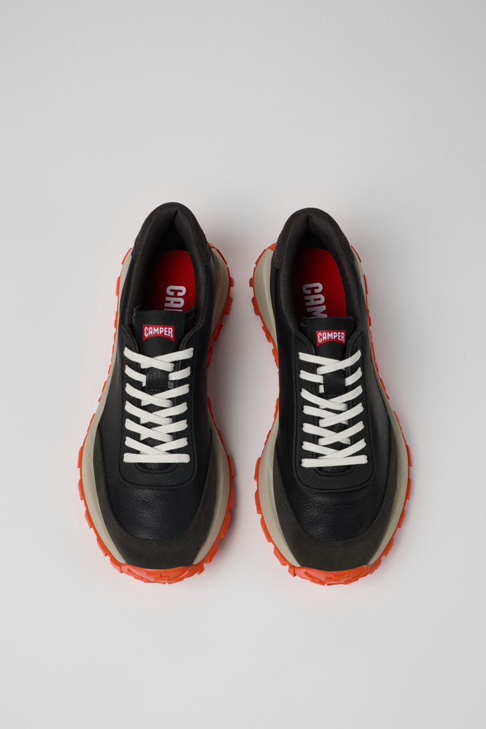 Neu Eingetroffen Camper Drift Trail VIBRAM - Schwarzer Herrensneaker aus Textil und Nubukleder