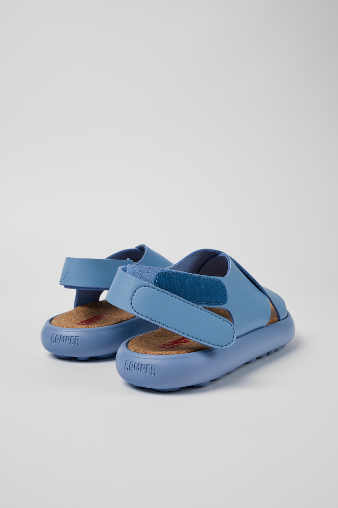 Neu Eingetroffen Camper Pelotas Flota - Blaue Damensandalen aus Leder mit Kreuzriemen