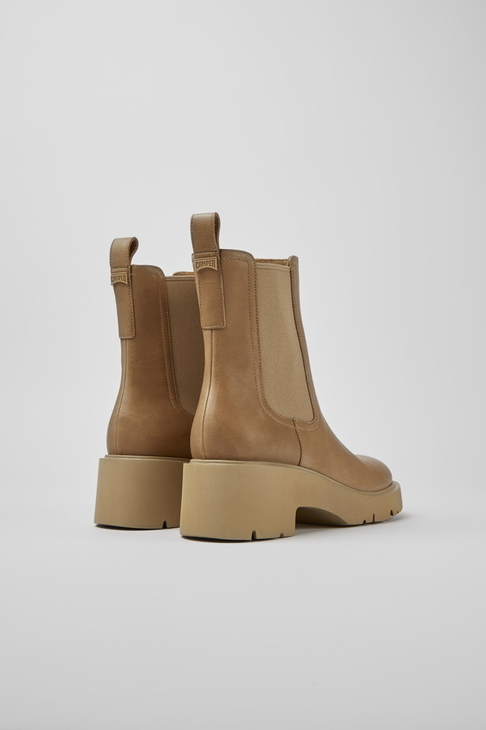 Neu Eingetroffen Camper Milah - Beiger Chelseastiefel für Damen aus Leder