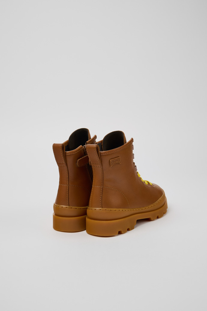 Neu Eingetroffen Camper Twins - Braune Kinderstiefelette aus Leder.