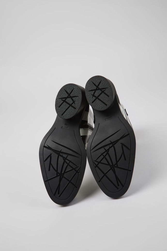 Neu Eingetroffen Camper Bonnie - Schwarz-weißer Damenstiefel aus Leder