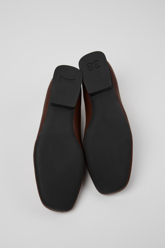 Neu Eingetroffen Camper Twins - Braune Damenballerinas aus Leder