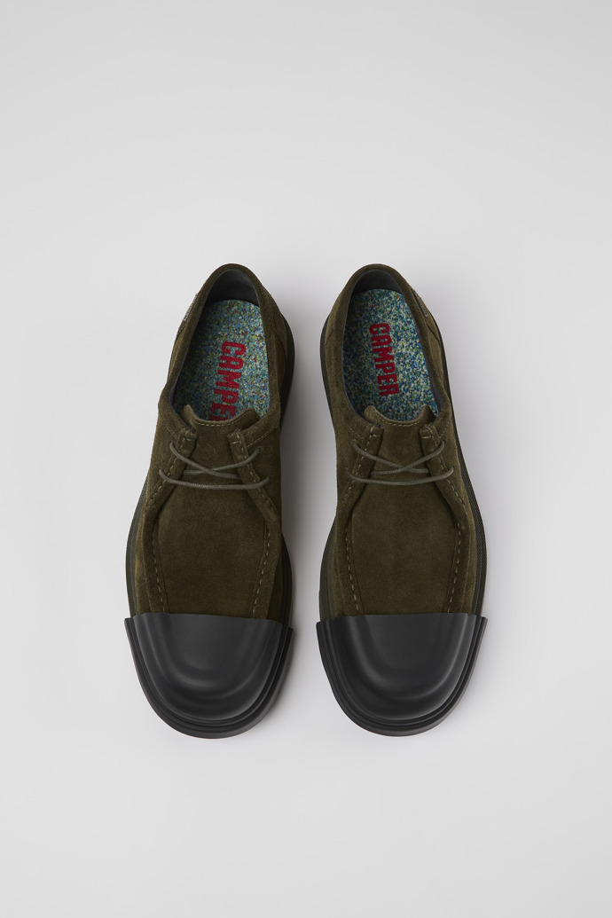 Neu Eingetroffen Camper Junction - Grüner Wallabee-Herrenschuh aus Nubukleder