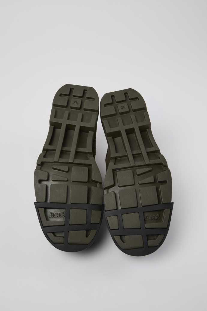 Neu Eingetroffen Camper Junction - Grüner Wallabee-Herrenschuh aus Nubukleder