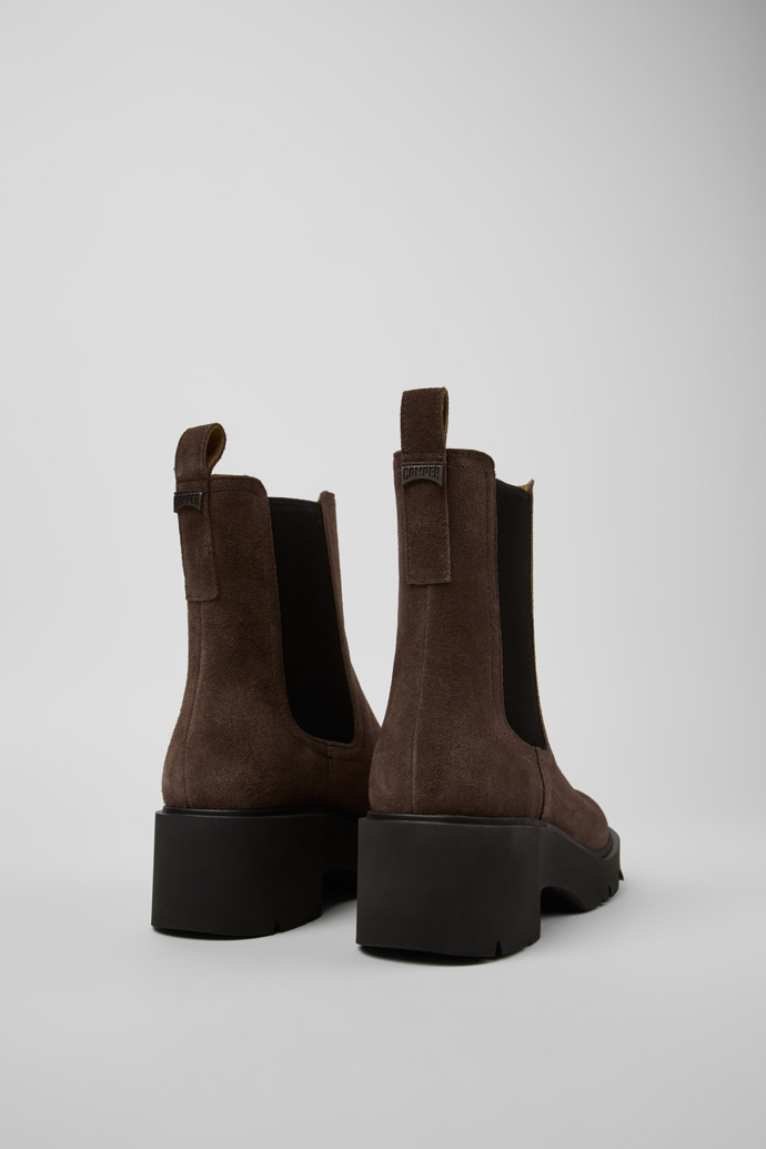 Neu Eingetroffen Camper Milah - Braune Damenstiefelette aus Nubukleder