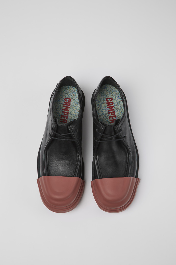Neu Eingetroffen Camper Junction - Schwarzer Wallabee-Herrenschuh aus Leder