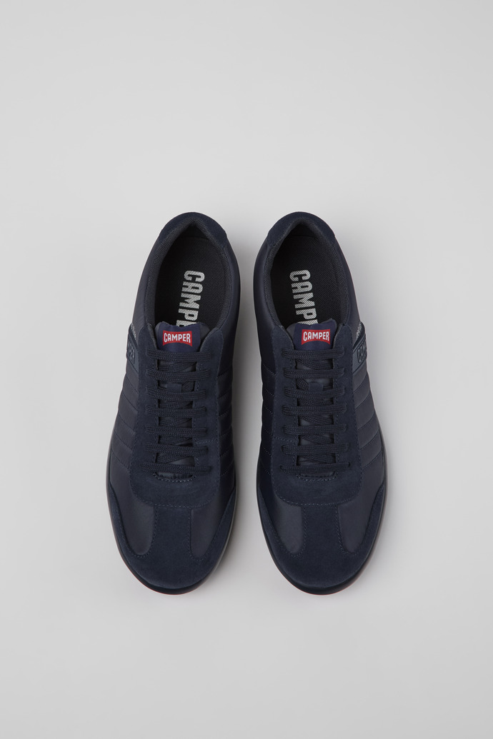 Neu Eingetroffen Camper Pelotas XLite - Blauer Herrenschuh aus Textil und Nubukleder.