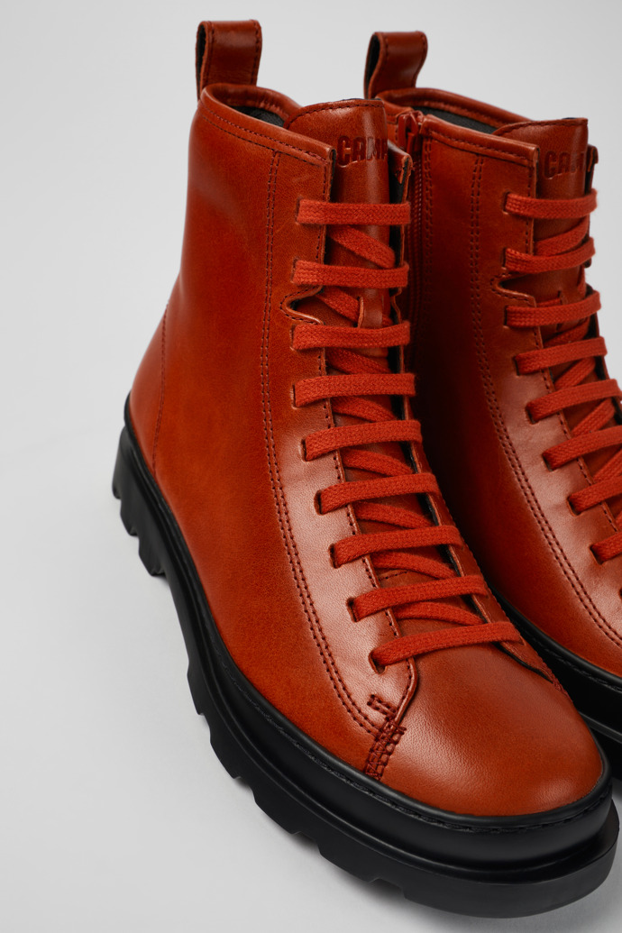 Neu Eingetroffen Camper Brutus - Roter Damenschnürstiefel aus Leder