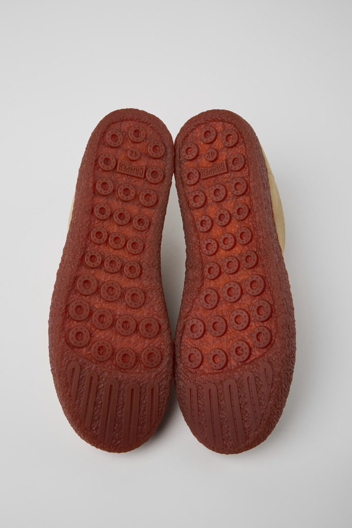 Neu Eingetroffen Camper Peu Terreno - Beiger Herrenschuh aus Nubukleder.