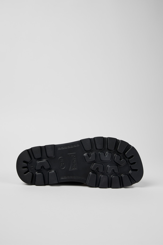 Neu Eingetroffen Camper Brutus Sandal - Schwarze Herrensandalen aus Leder mit Doppelriemen