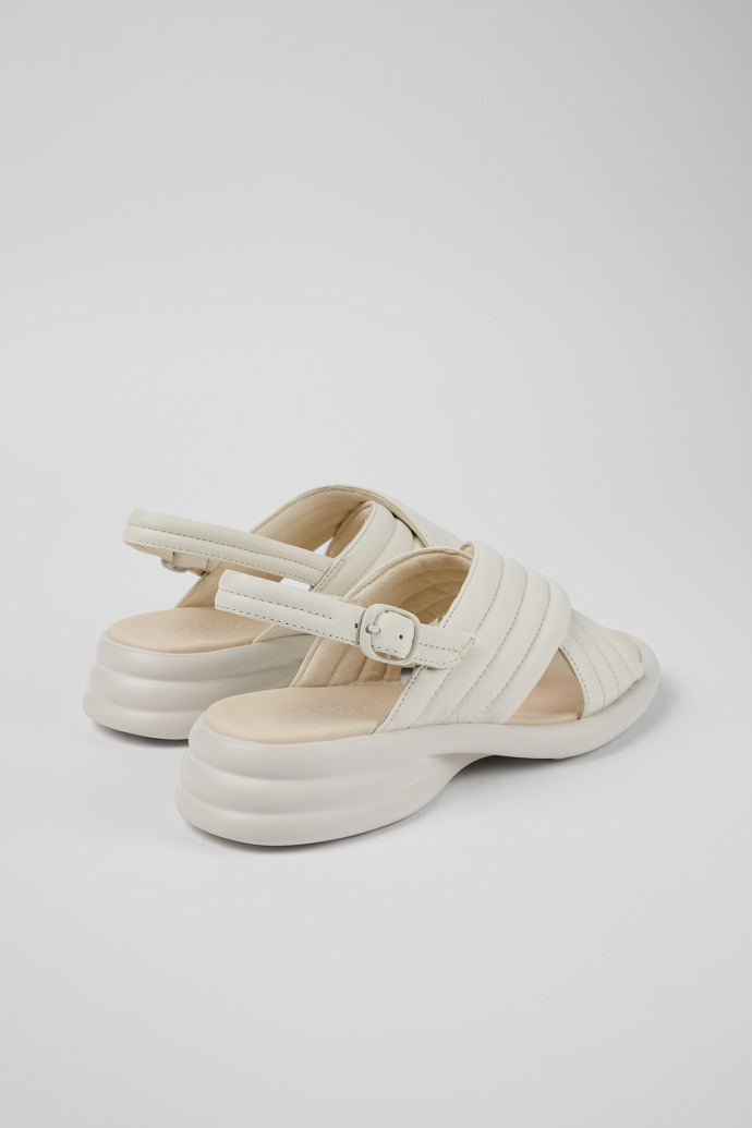 Neu Eingetroffen Camper Spiro - Weiße Damensandalen aus Leder mit Kreuzriemen