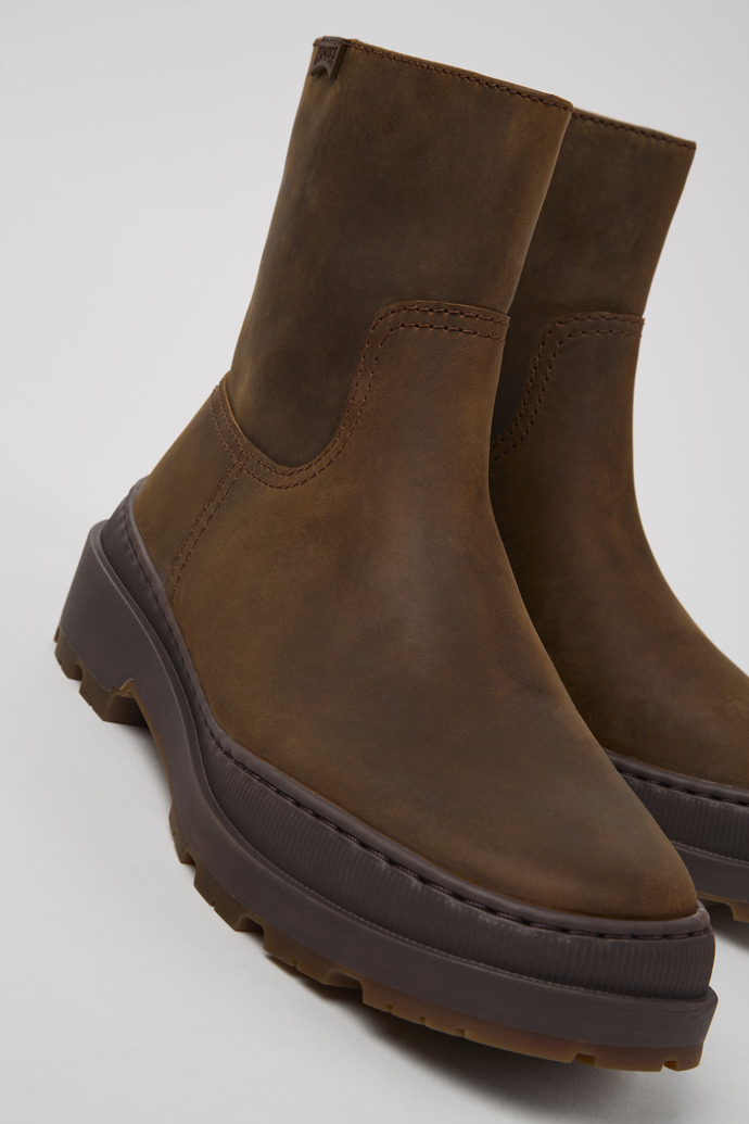 Neu Eingetroffen Camper Brutus Trek MICHELIN - Brauner Damenstiefel aus Nubukleder