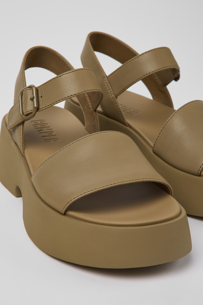 Neu Eingetroffen Camper Tasha - Braune Ledersandalen für Damen