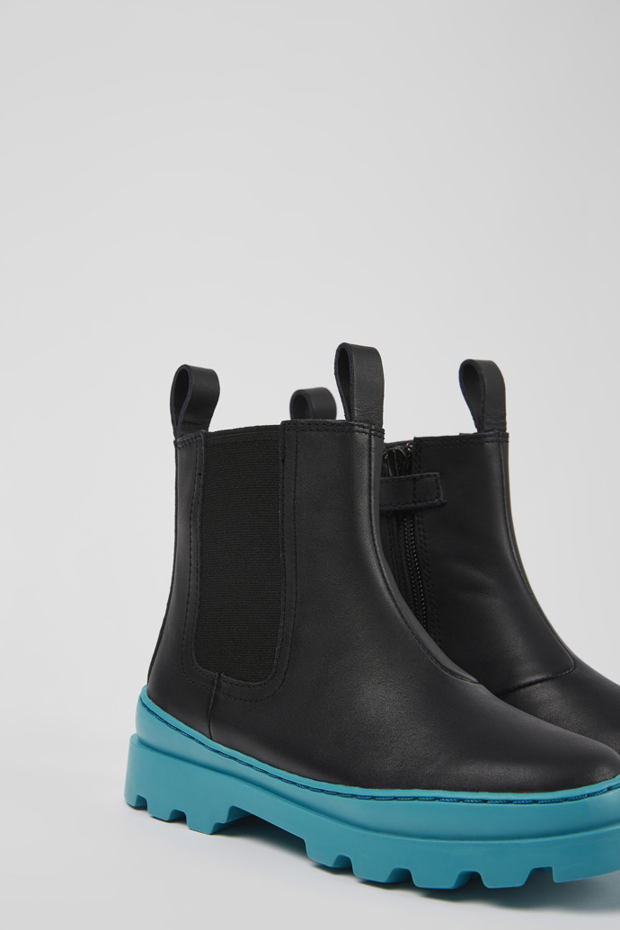 Neu Eingetroffen Camper Brutus - Schwarzer Kinder-Chelseastiefel aus Leder