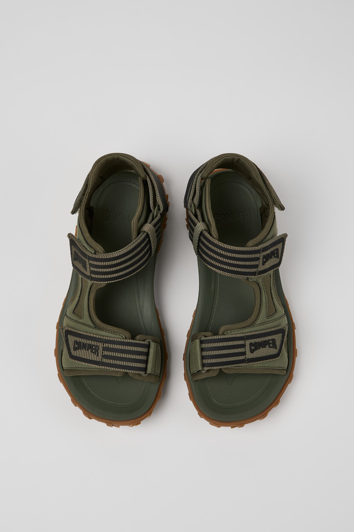 Neu Eingetroffen Camper Drift Trail Sandal - Grüne Ledersandalen für Damen.