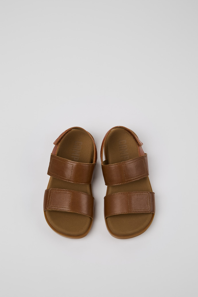 Neu Eingetroffen Camper Brutus Sandal - Braune Kindersandale aus Leder.