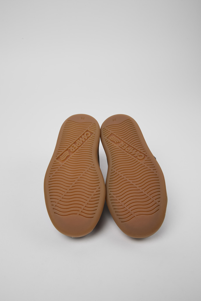 Neu Eingetroffen Camper Runner - Blauer Kindersneaker aus Leder und Textil.