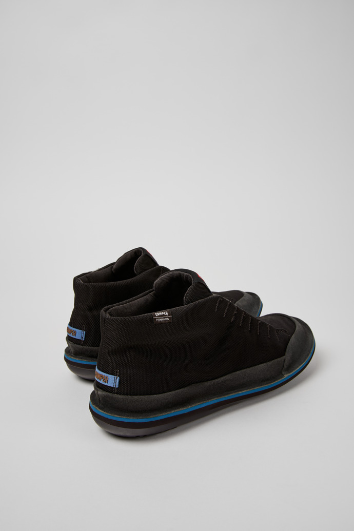 Neu Eingetroffen Camper Beetle - Schwarze Herrenstiefelette aus Textil und Nubukleder.
