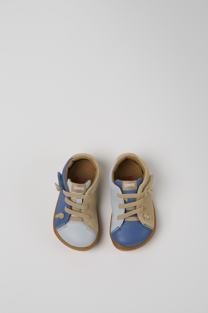 Neu Eingetroffen Camper Twins - Mehrfarbige Kinderschuhe aus Nubukleder und Leder.