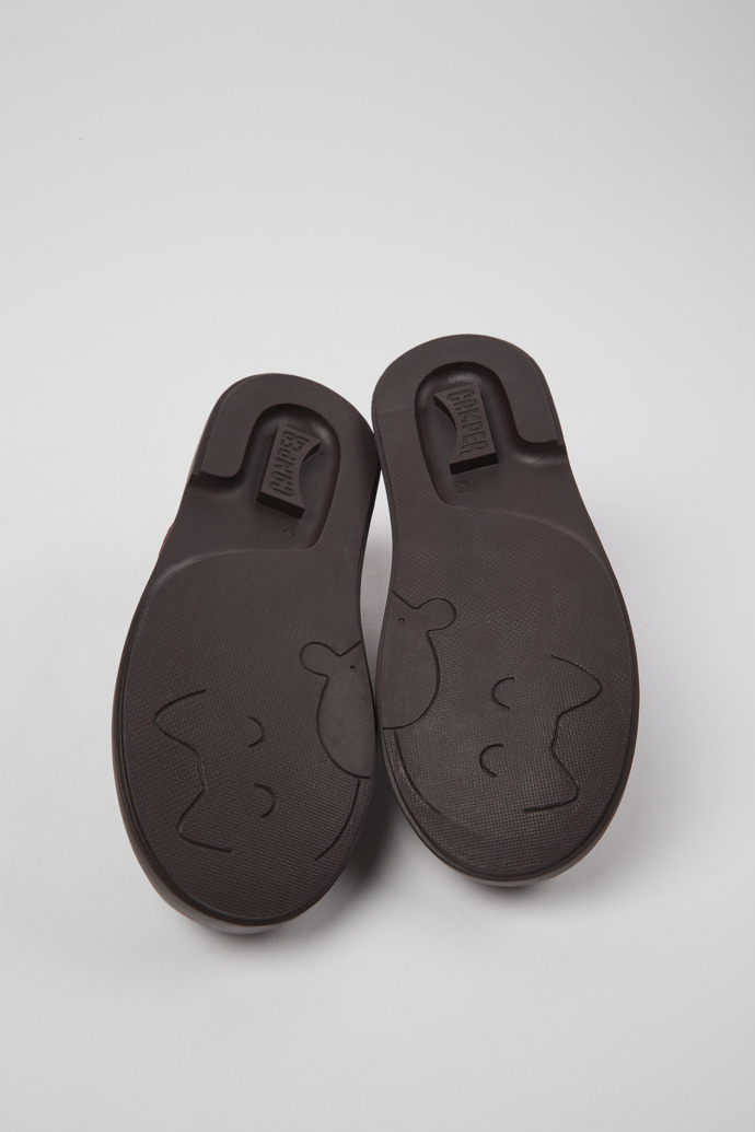 Neu Eingetroffen Camper Twins - Weinroter Kinder-Mary Jane aus Leder