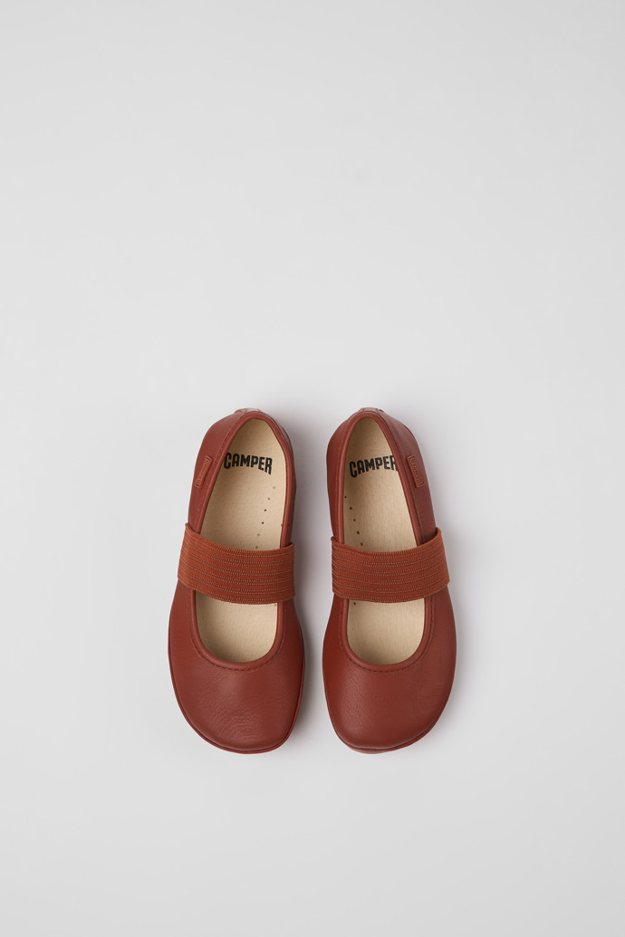 Neu Eingetroffen Camper Right - Roter Kinderballerina aus Leder