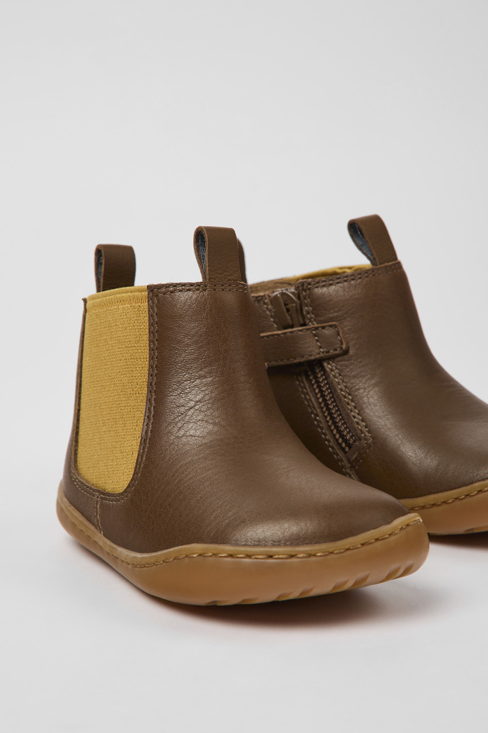 Neu Eingetroffen Camper Peu - Brauner Kinderstiefel aus Leder