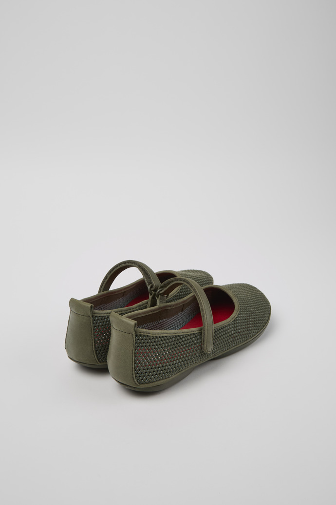 Neu Eingetroffen Camper Right - Grüne Mokassins aus TENCEL Lyocell und Leder für Damen.